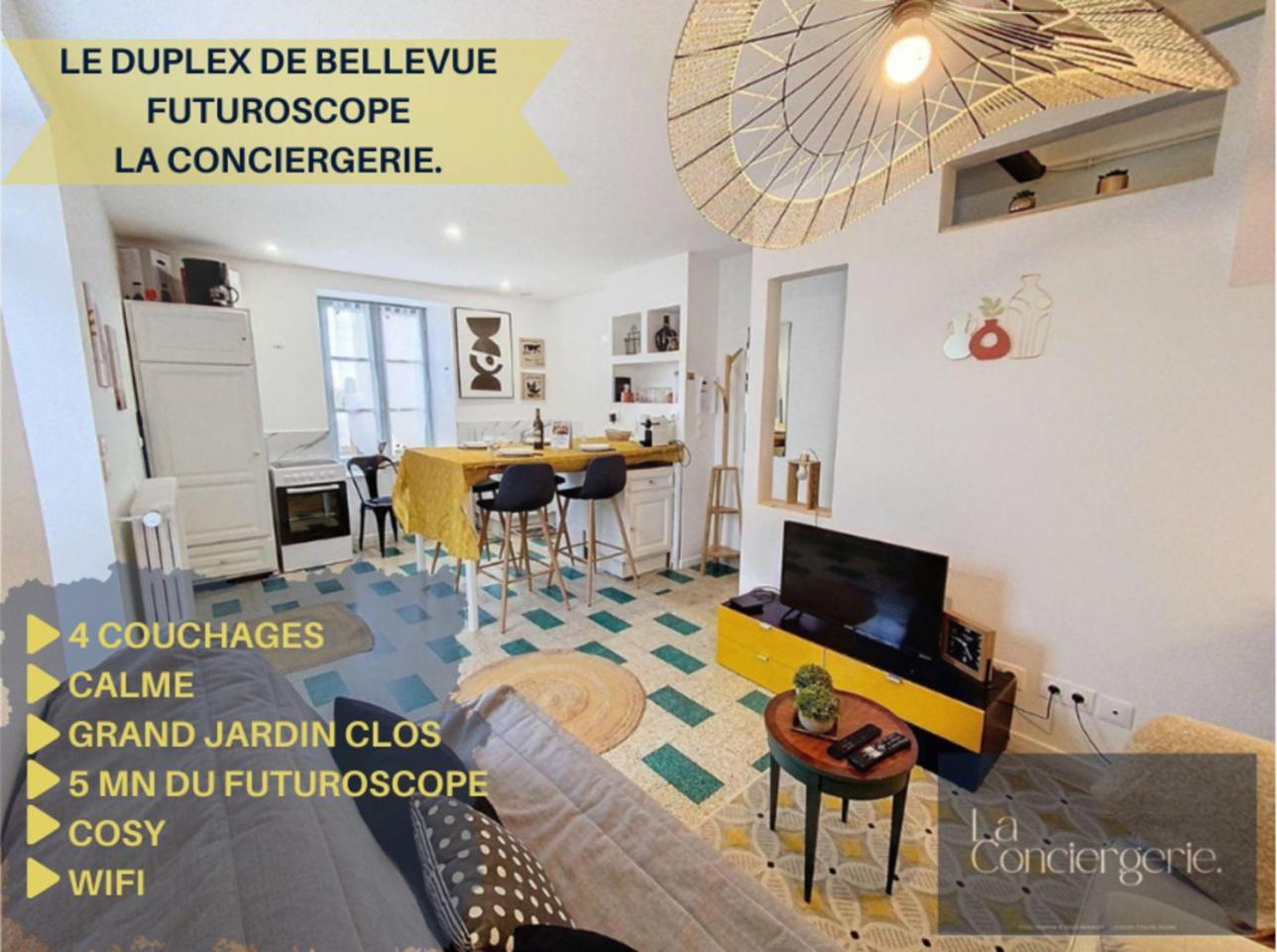 若奈克兰Le Duplex De Bellevue - Futuroscope - La Conciergerie.公寓 外观 照片